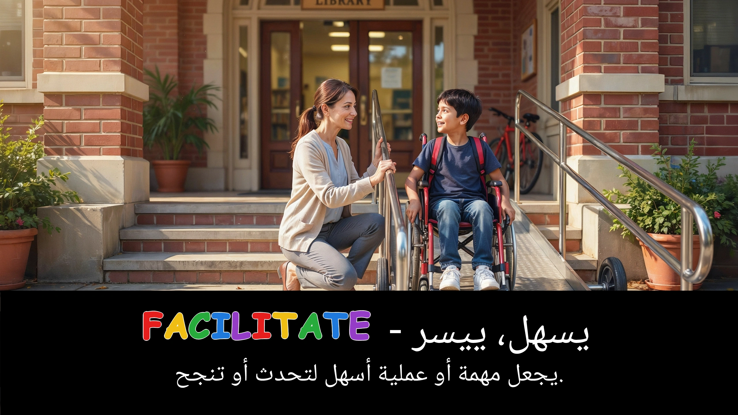 Arabic Illustration for facilitate